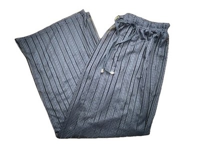 Semi Sheer Bathing Suit Cover Up Pant Wide Leg Women s 2XL Waves To Coast Stripe