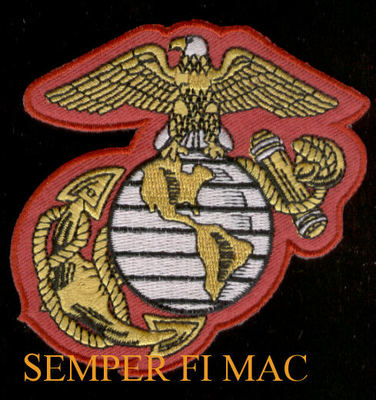 US MARINES EAGLE GLOBE ANCHOR EGA PATCH USS FMF MAR DIV FSSG MAW PIN UP GIFT WOW