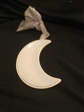 AMSCAN Ceramic Baby Wall MOON Light Blue / Lavender 449200
