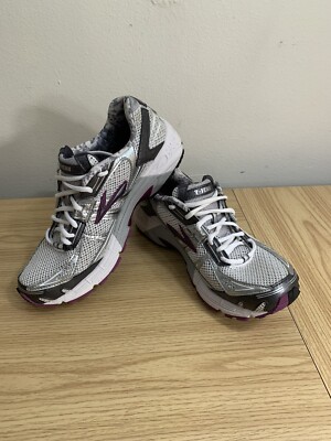 Brooks GO Series Womens size M Ravenna Purple Silver Running Shoes 
