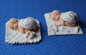 Fondant Cake Topper Baptism Christening Decoration Baby Girl Or