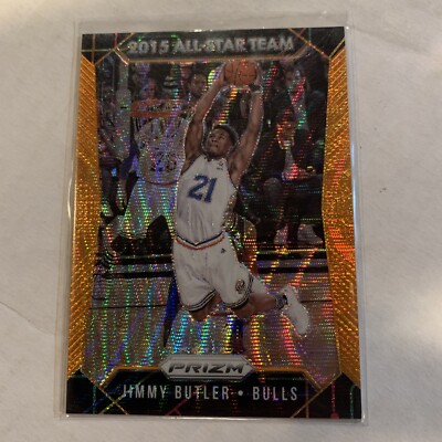JIMMY BUTLER 2015-16 PANINI PRIZM ALL STAR ORANGE WAVE #357 MIAMI HEAT SP