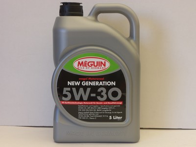 7,16 /l Meguin Megol Motorenoel New Generation 5W-30 5 L MB 229.51 BMW LL04 Ford