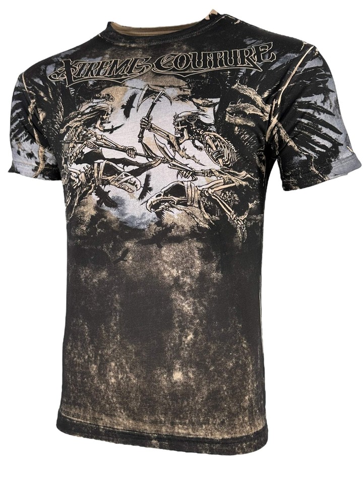 Xtreme Couture By Affliction Victory Teschio Tatuaggi Biker UFC - Foto 11