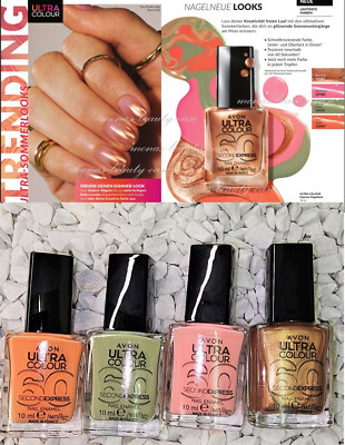 Avon ULTRA COLOUR Express Sekunden Nagellack Farbe Pink Sunset 10ml Limitiert  