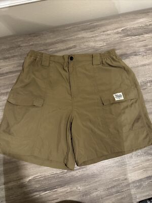 Bimini Bay Outfitters Mens 2XL Cargo Fishing Shorts Outdoor Adventures Tan 