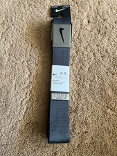 Nike Men's Golf Web Belt Reversible Size Up to 42" Gray Navy