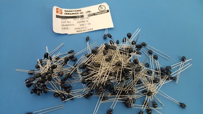 DIP NTC THERMISTOR, Surge Protectors, 100 Ohm, 5%, XINYINGKE, NTC100D-5J, 50 Pcs