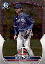 2023 BOWMAN CHROME PROSPECT MINNESOTA TWINS - BRYAN ACUNA #BCP-193