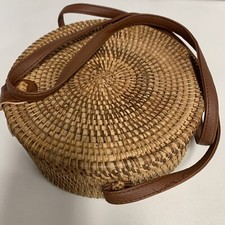 Partrisee Rattan Women's Shoulder Tote Tan/brown Crossbody Bag By Bali Artisans