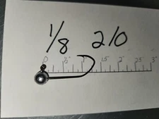 50 1/8oz Ball Head Jigs Bronze Sickle Hooks  #8  #6  #4  #2  #1  1/0 2/0 3/0 4/0