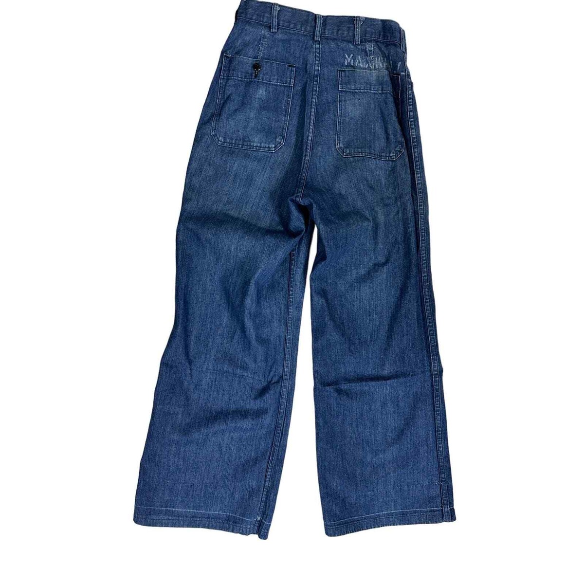 US Navy USN Sailor WW2 Blue Denim Dungaree Jeans Trousers  