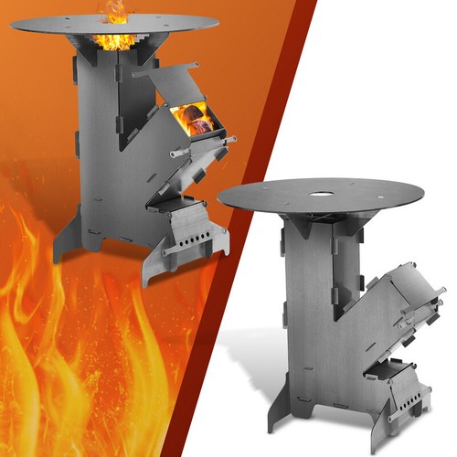 Raketenofen aus 3 mm Stahl Ofen für Dutch Oven Stove Heizen schnell Fire Rocket - Bild 10 von 13