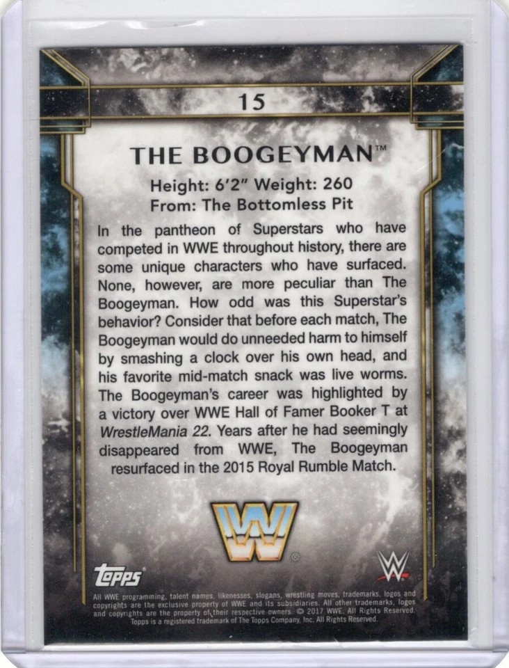 2017 Topps Legends of the WWE The Boogeyman - Image 2 of 2