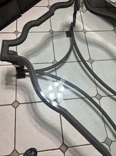 Vintage Rose Tarlow Melrose House Baroque Style Metal & Glass Coffee Table