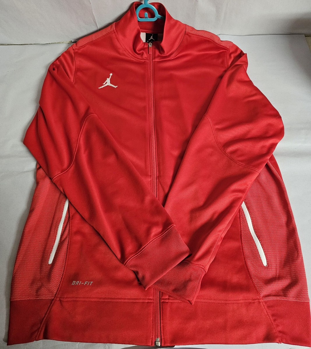 Nike Red Dri-Fit Air Jordan Flight Basketball Jacket Size: Large View 4