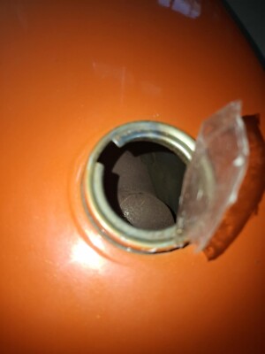 KAWASAKI 1975-1998 KH125-KH125A GAS FUEL PETROL TANK ORANGE