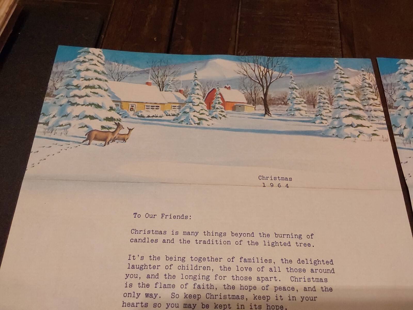 2 Christmas 1964 Jones Christmas Tree Farm Letters Holiday Letterhead