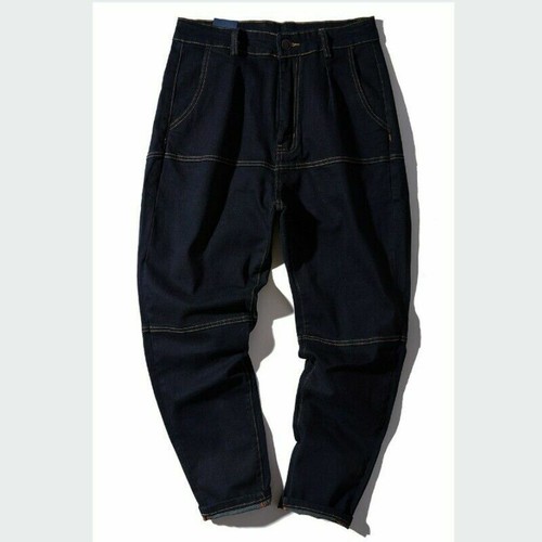 Neu Herren Drop Crotch Harem Denim Hose Pants Jeans Locker Baggy Hippie Freizeit - Bild 10 von 11