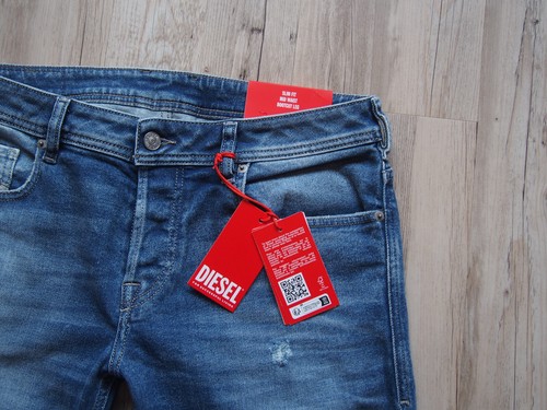 DIESEL ZATINY- X (R84DD) SLIM STRETCH BOOTCUT JEANS W33 L32 NEUWARE - Picture 2 of 11
