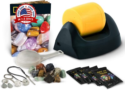 Kit De Vaso De Roca Para Pulidor De Roca Duradero A Prueba De Fugas Para Niños