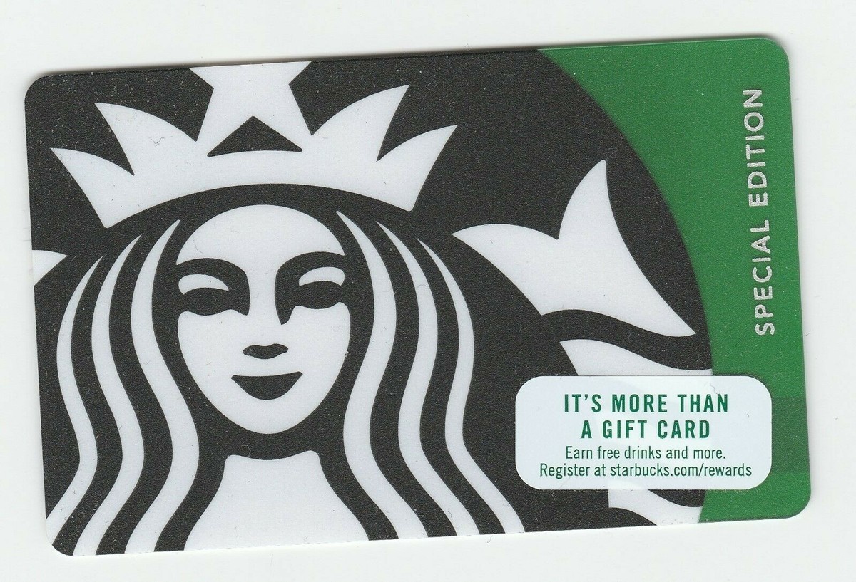 Starbucks collectible gift card no value mint #073 Black White