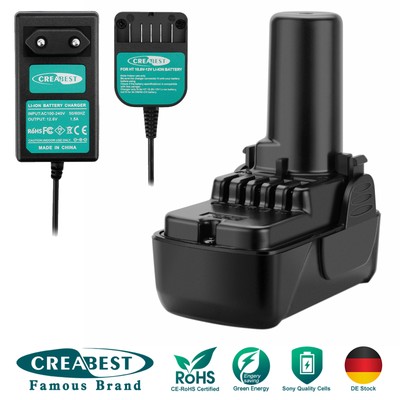 10.8V 3500mAh Li-ion Akku/Ladegerät Für HITACHI BCL1030 BCL1015 329370 CJ10DL