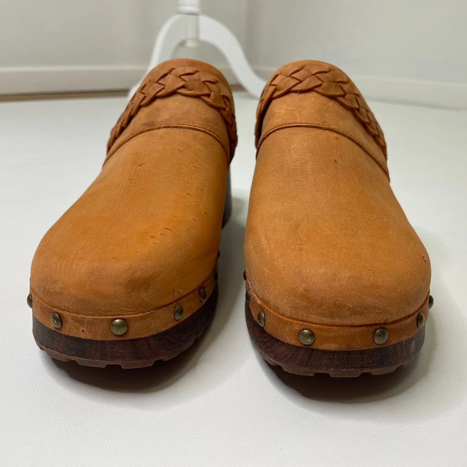 Kork Ease Tilly 木屐鞋 尺码 11 一脚蹬穆勒鞋 棕色 棕褐色 皮革 编织 — 第 2/4 张图片