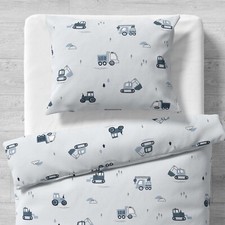 KIDS BEDDING  Boys Single Bed Duvet Cover Set – Under Construction – 100% Cotton