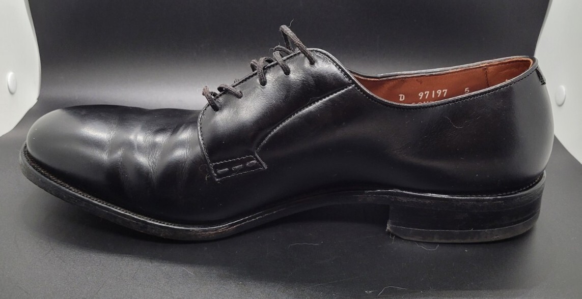 ALLEN EDMONDS BRISTOL ALL LEATHER BLACK 10 D OXFORD MADE IN  display picture 3