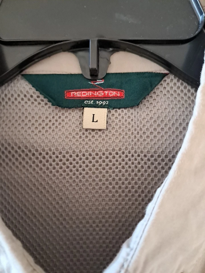 Рубашка рыболовная Redington бежевая большая с длинным рукавом спортивная одежда вентилируемая посуда для улицы - Изображение 4 из 4