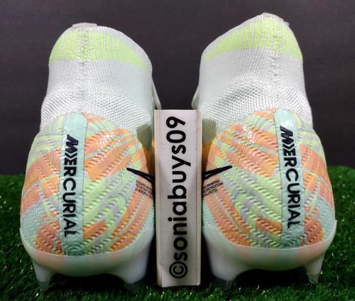 Zapatos de fútbol Nike Zoom Superfly 9 Elite FG ACC, DJ4977-343, verdes/blancos, tallas - Imagen 7 de 12