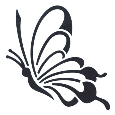 Pochoir papillon réutilisable réversible. Stencil butterfly reusable ...
