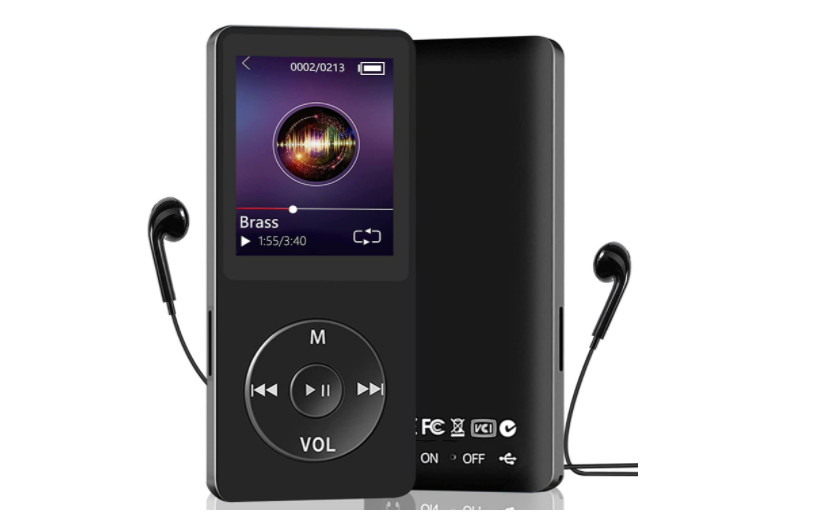 Lecteur MP3 baladeur portable hifi avec casque audio et lecteur vidéo rose