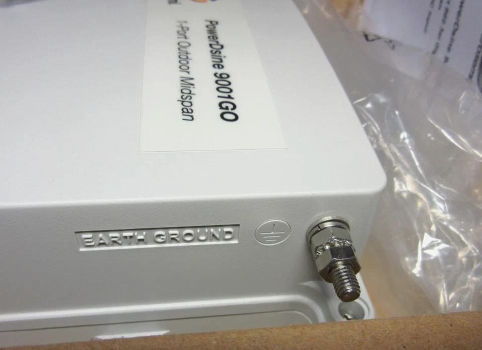 Microsemi PowerDsine PD-9001GO 12DC-ARB 1-Port PoE 802.3AT Outdoor Midspan NEW - Image 2 of 3