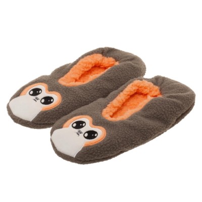 Porg Star Wars Slipper Socks Faux Fur Lining Warm Winter Cute Creature Adorable