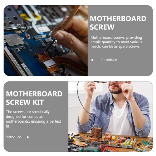 8 Pcs M.2 Screws Replacement Computer Motherboard Mounting Motherboards - Afbeelding 3 van 12