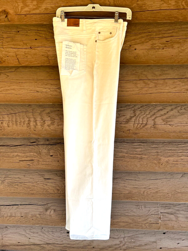 NEW Bohme Denim Jean Cream Color Cotton Size 30 Wide Leg 5 Pocket NWT Retail $59 - Picture 3 of 11