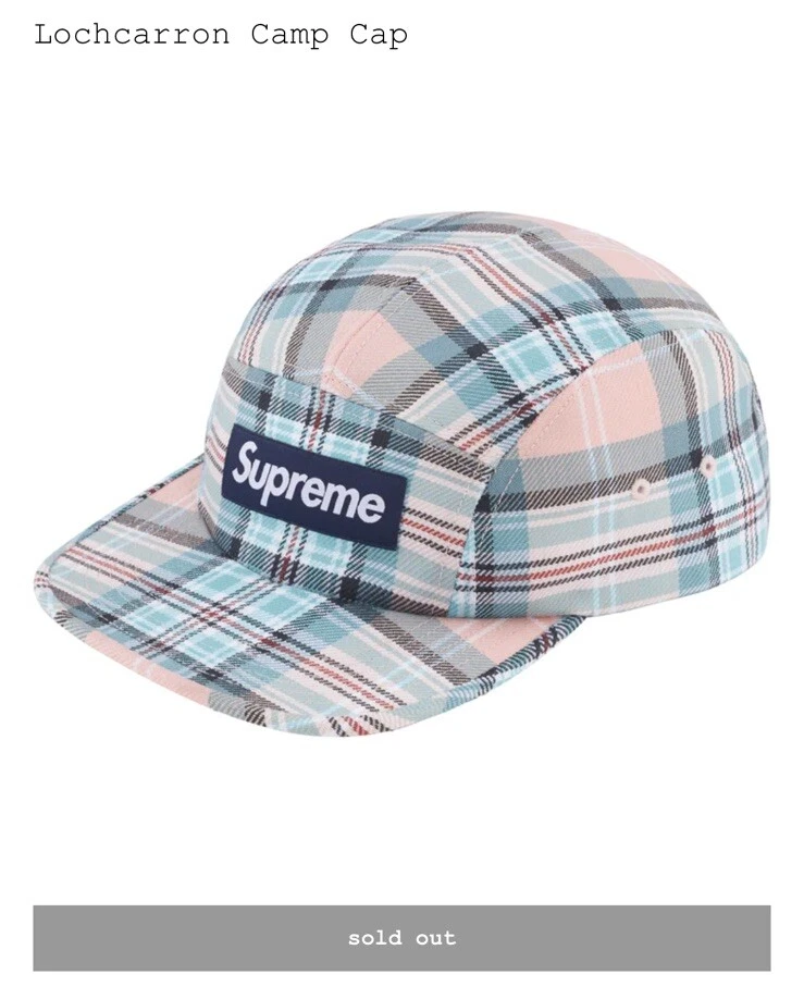 Supreme Plaid Camp Cap for sale - eBay