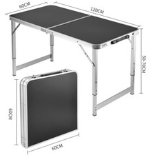Outdoor Portable Foldable Aluminium Alloy Camping BBQ Picnic Furniture Table