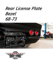 Corvette Custom Fiberglass C3 1968-1973 Rear License Plate Bezel Made In USA