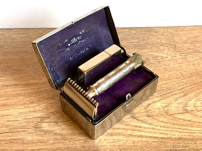 Antique Razor Gillette Bostonian 1920s Shaving Safety Razor + box case ...