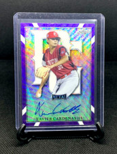 XAVIER CARDENAS III 2021 Leaf Metal Perfect Game Purple Wave Prospect Auto RC /8