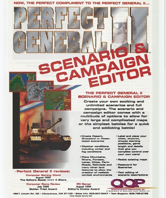 The Perfect General II (Campaign Editor) Print Ad/Poster Art PC Big Box 