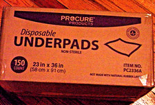 Underpads-23x36 inches-150 count-latex free-