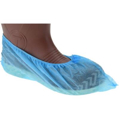PRO-SAFE Disposable Blue NonSkid Shoe Covers, Size Large (150 Pairs)
