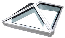 Korniche Roof Lantern Glass Skypod Skylight Rooflight White on White Frame UK