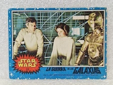 STAR WARS BLUE 1978 CARD STANI N°52 LEIA