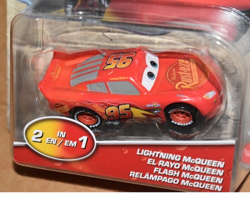 Disney Pixar Cars Cambiadores de Color Lightning McQUEEN & FRENCESCO BERNOULLI NUEVO - Imagen 5 de 8