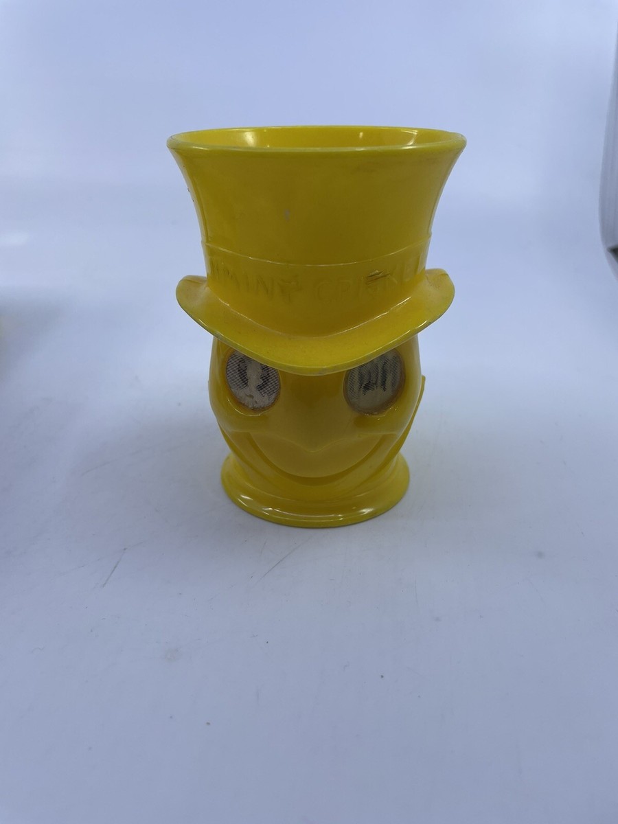 Vintage Disney Jiminy Cricket Cup – Lenticular Googly Eyes